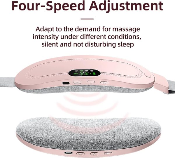 Digital Period Pain Relief Pad – Heating & Vibrating Belt for Menstrual Cramps