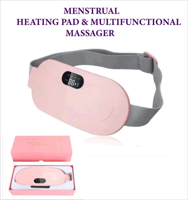 Digital Period Pain Relief Pad – Heating & Vibrating Belt for Menstrual Cramps